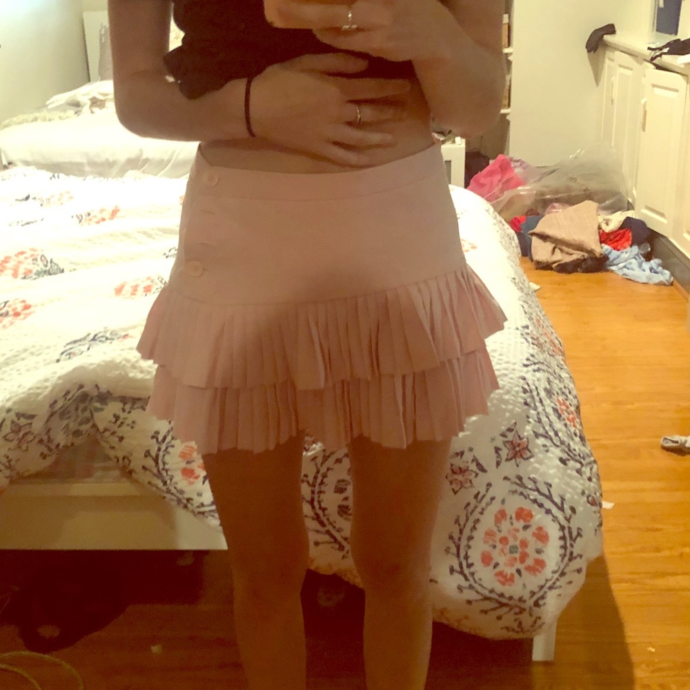 BCBG Tiered Mini Skirt